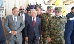 رئيس الجمهورية عبد اللطيف رشيد يزور موقع مجزرة سبايكر في محافظة صلاح الدين